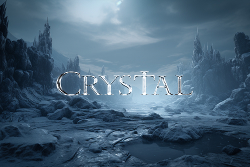 Logo on a Frozen Winter Background