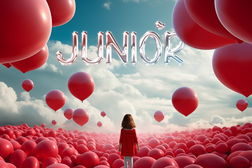 Logo Holder Surrounded By Balloons