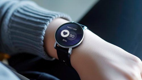 Round Watch Closeup View