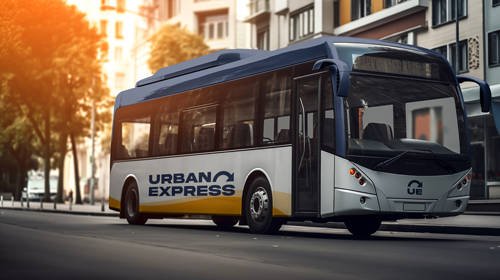 حافلة فارغة متوقفة في الشارع