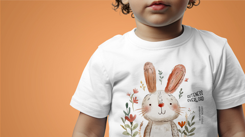 Baby in a Bodysuit Zoomed-in View