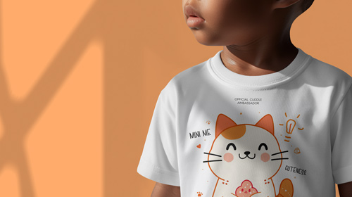 Baby in a Bodysuit Close-Up View