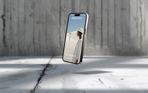 App on iPhone 15 Pro Screen Side View