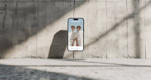 App on iPhone 15 Pro Screen Zoomed-out View