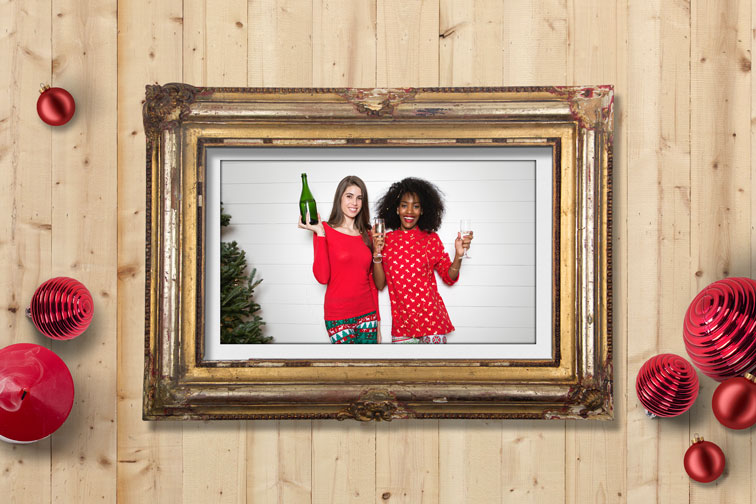 Holiday Retro Photo Frame