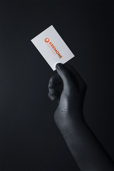 Hand Holding a Business Card