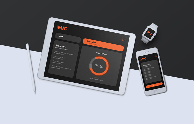 iPhone, iWatch, and a Tablet