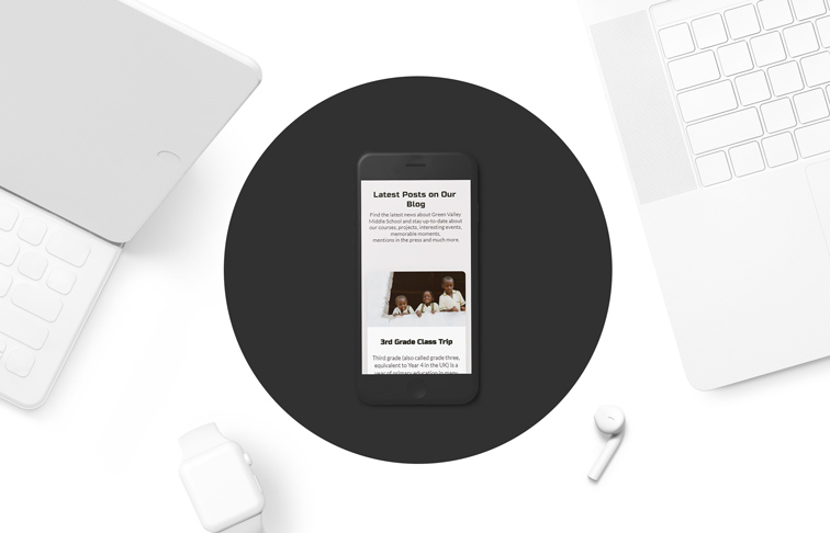 iPhone on a Black Background