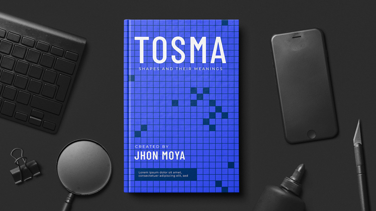 Hard Cover Book on a Black Background