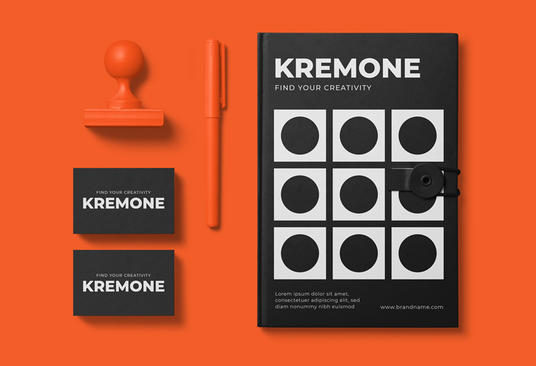 Brand Book with Card Piles