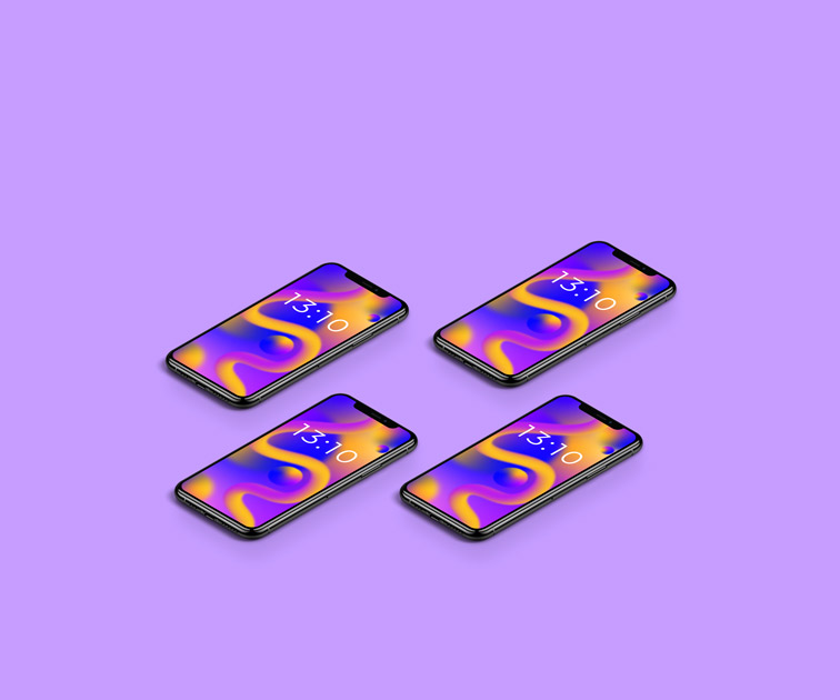 十字型のアイフォーン