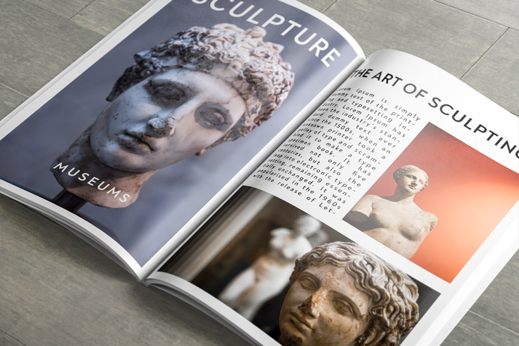 Edgeless Open Magazine Mockup