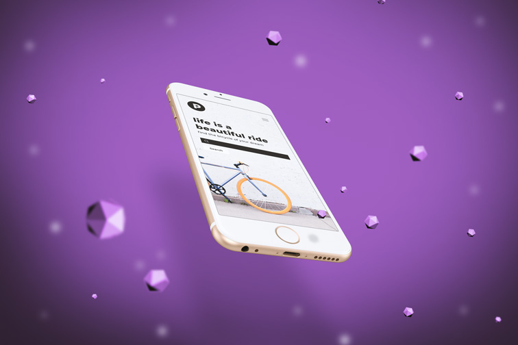 Low-angle View of an iPhone