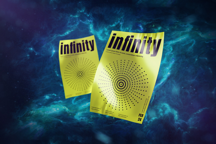 Volantes sobre un fondo de galaxia profunda