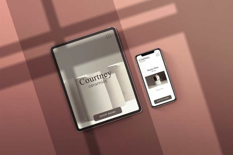 iPhone and iPad Pro on a Shady Background