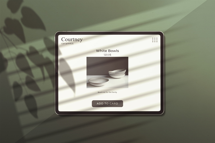 iPad Pro on a Green Shaded Background