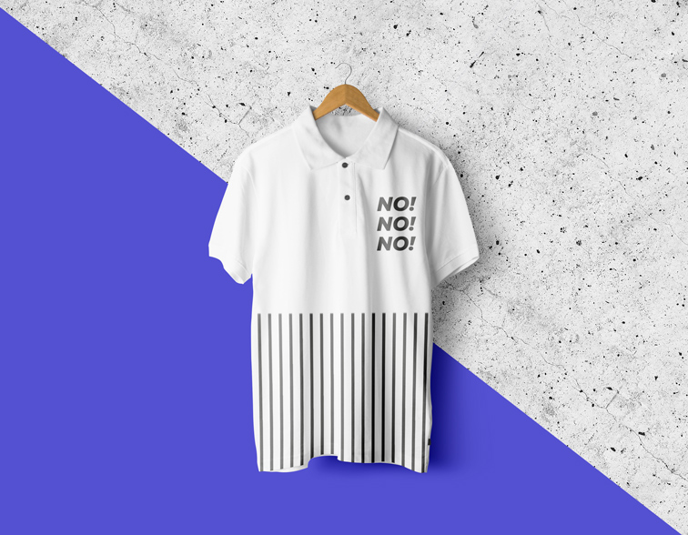 Hängendes Hemdkragen-T-Shirt