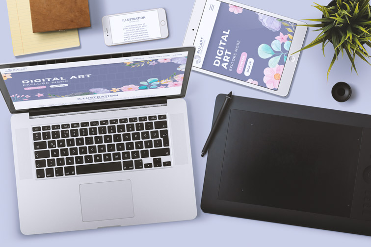 Graphic Designer Workspace