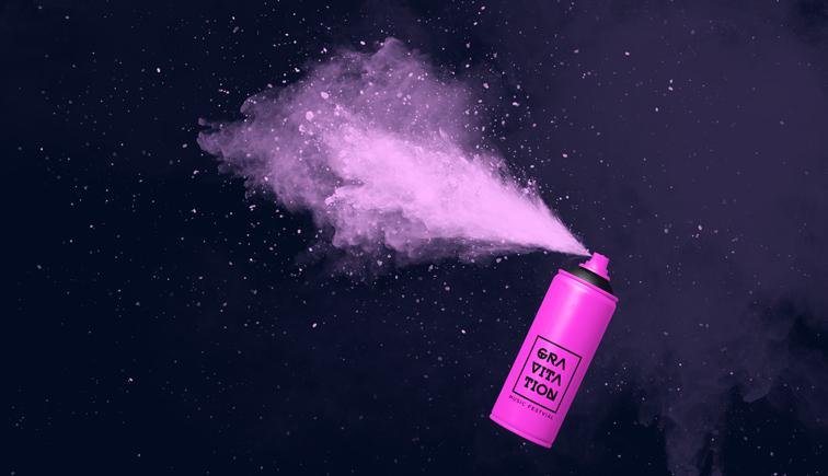 Poudre colorée en spray