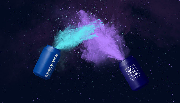 Explosion de poudre colorée