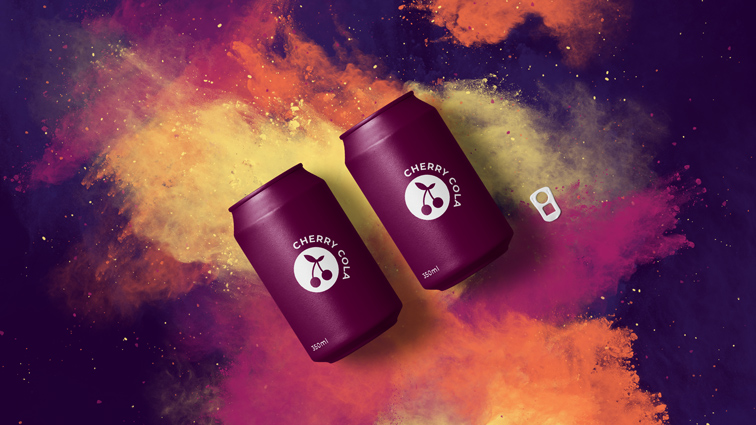 Canettes sur un fond de fumée coloré