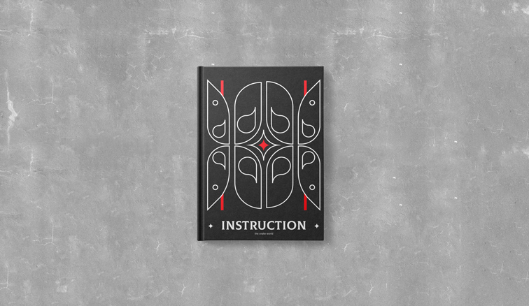 مجلد للكتاب علي خلفية رمادية