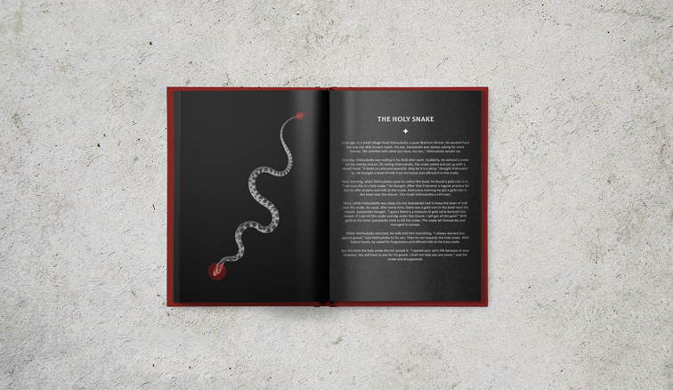 كتاب مفتوح علي خلفية رمادية