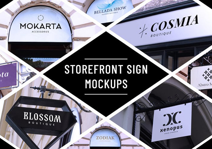Storefront Sign Mockups