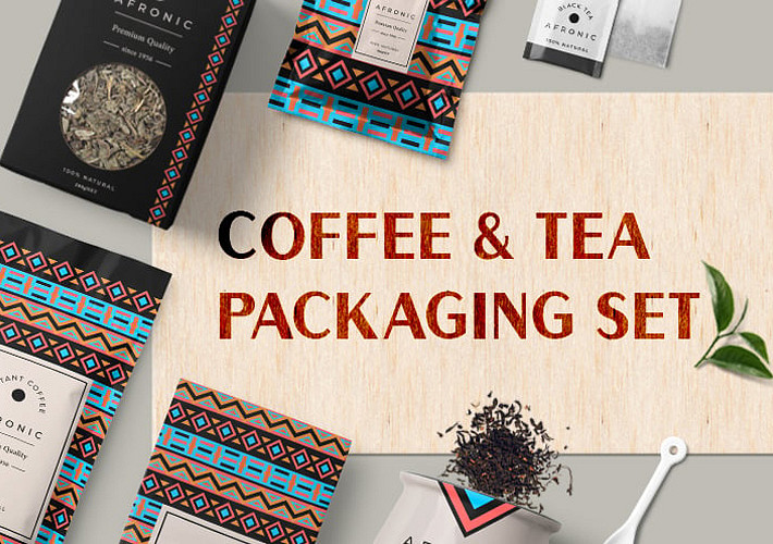 Coffee and Tea Packaging Mockup Set