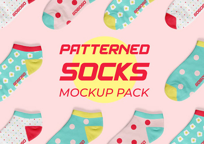Patterned Socks Mockup Pack
