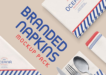 Branded Napkins Mockup Pack