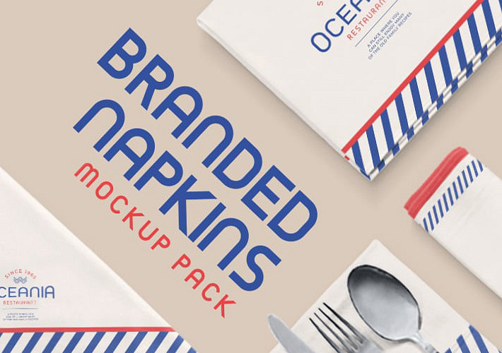 Branded Napkins Mockup Pack