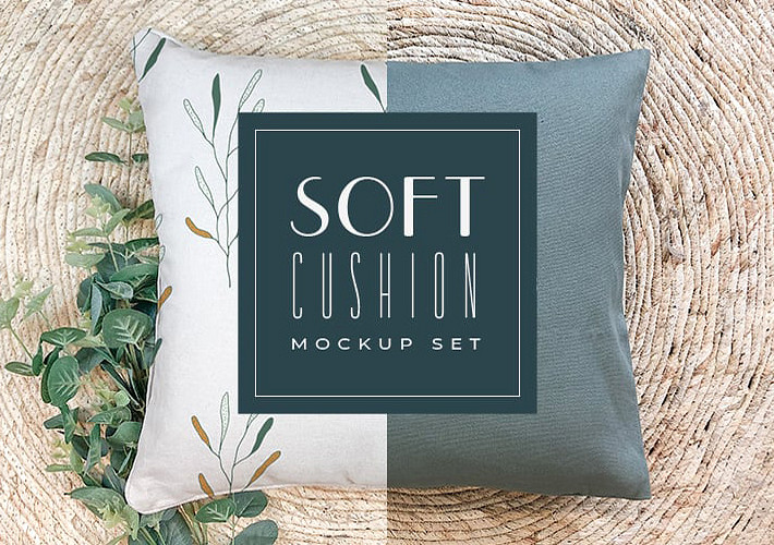 Soft Cushion Mockup Set