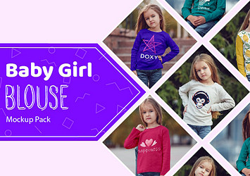 Baby Girl Blouse Mockup Pack