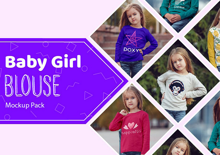 Baby Girl Blouse Mockup Pack