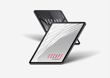 Isometric iPad Mockup Set