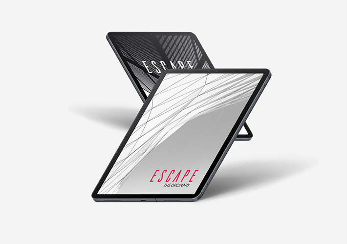 Isometric iPad Mockup Set