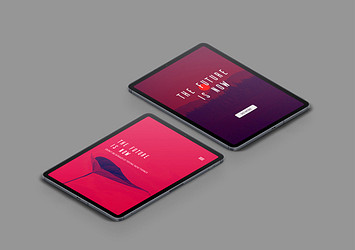 Isometric iPad Mockup Set