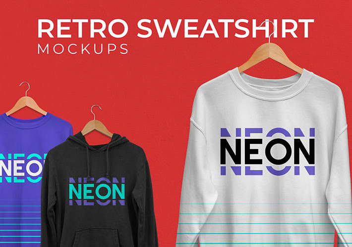 Retro Sweatshirt Mockups