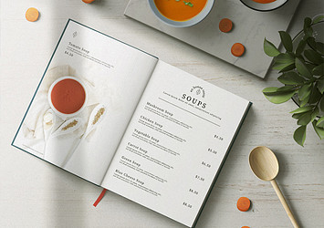 Healthy Food Menu Mockups