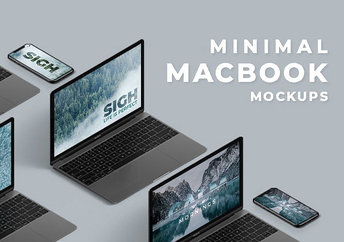 Minimal MacBook Mockups