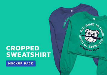 Cropped Sweatshirt Mockup Pack