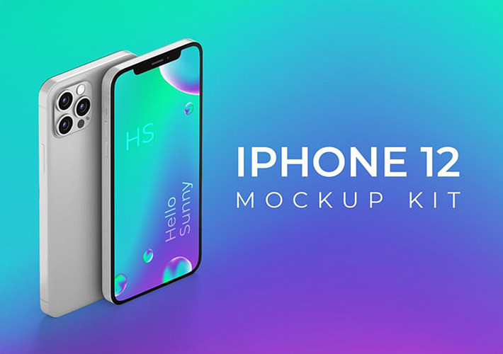 iPhone 12 Mockup Kit