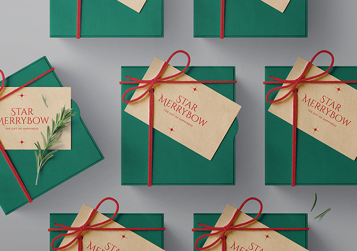 Christmas Packaging Mockup Set