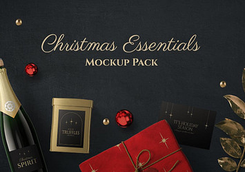 Christmas Essentials Mockup Pack 