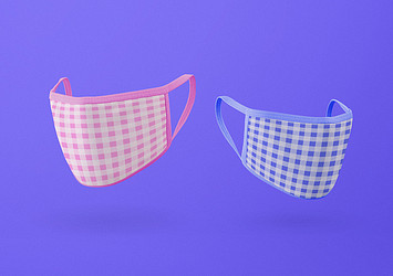 Patterned Face Mask Mockups