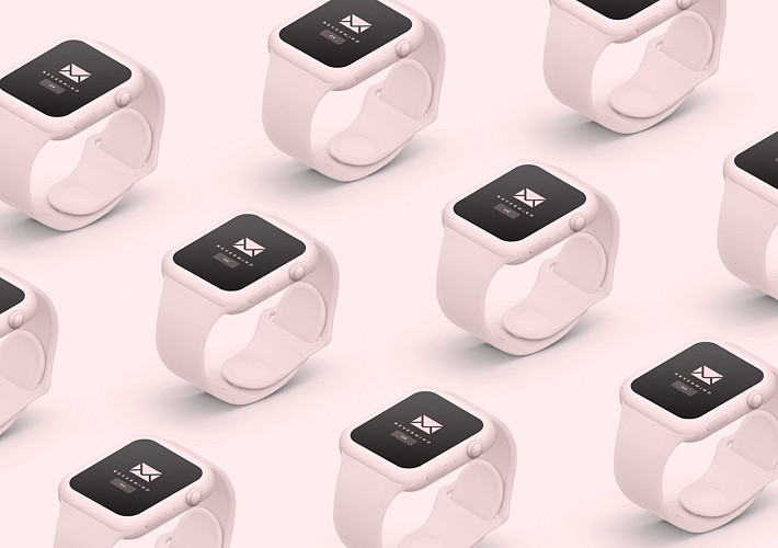 Apple Watch Clay Mockups