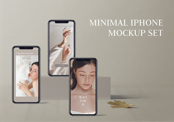Minimal iPhone Mockup Set