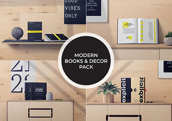 Modern Books and Decor Pack