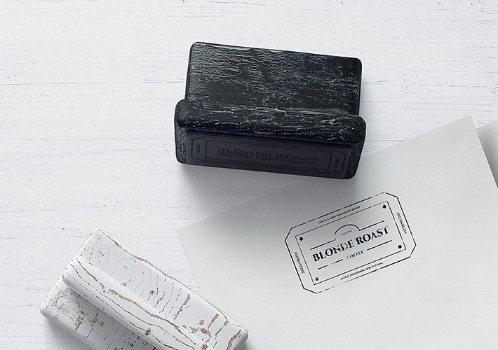 Wooden Stamp Mockup Set